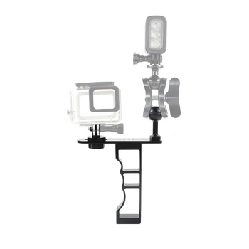 

Aluminum Alloy CNC Diving Handle Grip Monopod Arms Mount with 1 inch Ball Head for GoPro HERO 5 6 7 Action Sport Camera