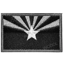 Вышивка патч США американский Аризона флаг патч для поддержания боевого духа патчи тактическая аппликация эмблем эмблемы с вышивкой