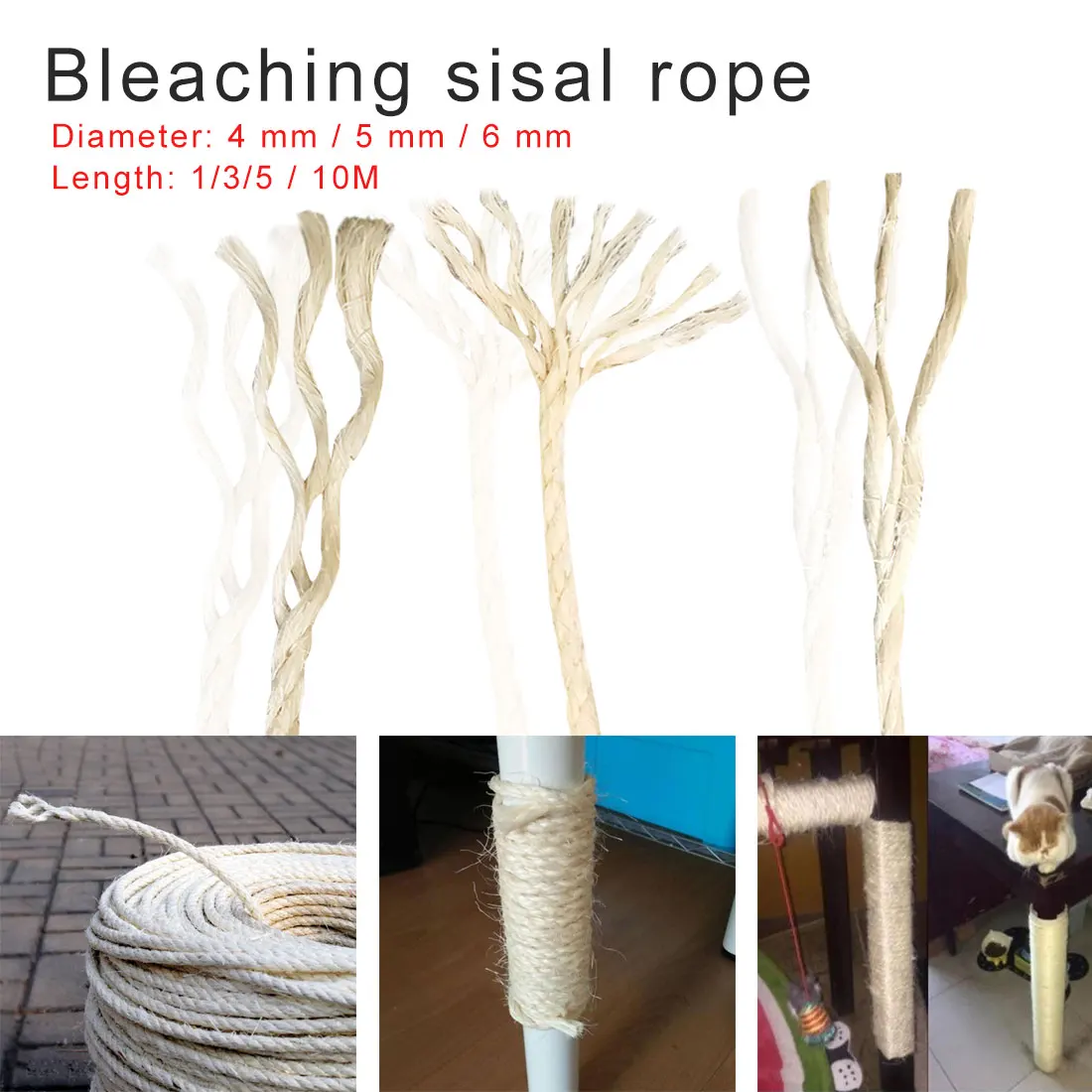 DIY Chair Sisal Rope For Cat Tree Cat Climbing Frame DIY Cats