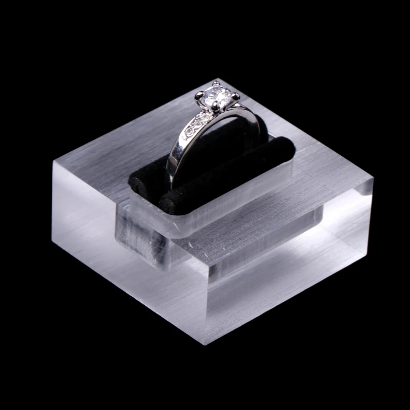 Creative Transparent Acrylic Ring Display Stand Jewelry Display