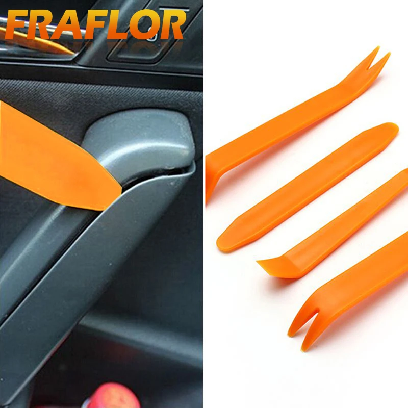 

4pcs/set Automobile Radio Panel Door Clip Trim Dash Removal Installer Pry Repair Tool Set Car Panel Removal Tools DIY Repairing