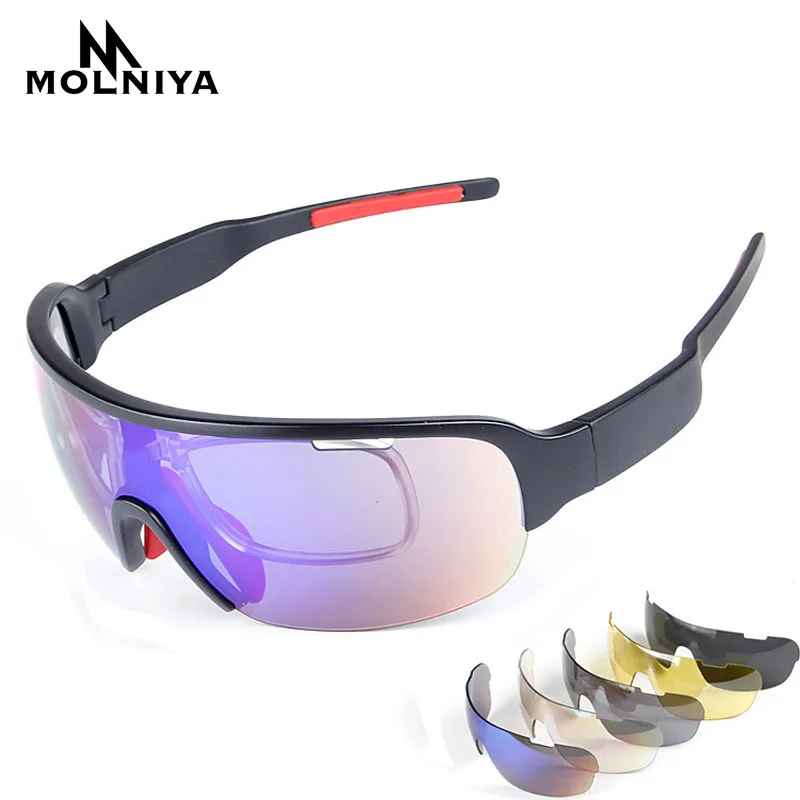 2017 Brand 5 Lenses Polarized Sunglasses Cycle Eyewear Men Women Sport