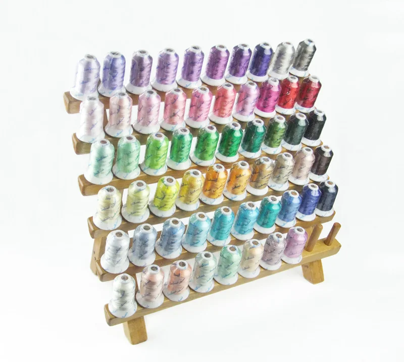 

New Arrived Rayon embroidery thread viscose thread with popular 58 colors 500m/cone ideal for any home machine+Free shipping!