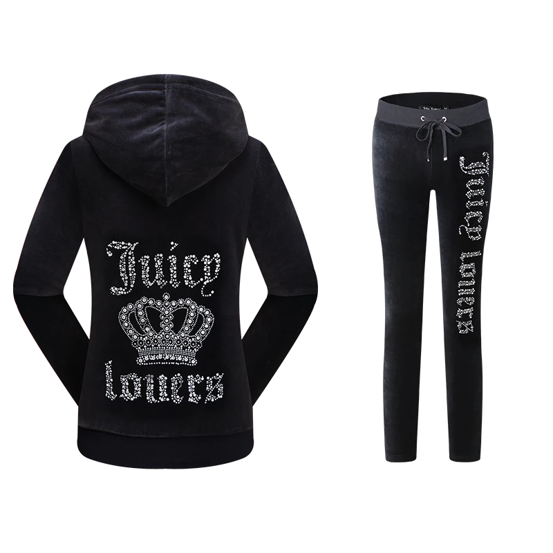 Женские спортивные костюмы Juicy Lovers синие серые черные повседневные Спортивная