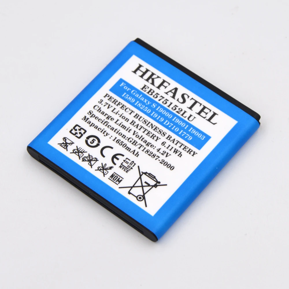 HKFASTEL EB575152LU батарея мобильного телефона для samsung Galaxy S I9000 i9001 I9003 I589 I8250 I919 D710 I779