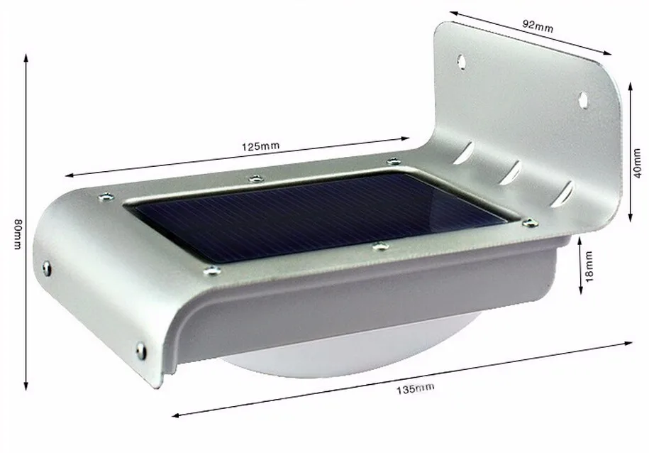 Painel de Luz ao ar Sensor de Movimento Movido a Energia Lâmpada de Poupança de Energia da Lâmpada de Parede Luzes de Segurança Solares para ao ar Levou Livre Solar Jardim 16 2 Livre Sensor de Movimento Movido A Energia