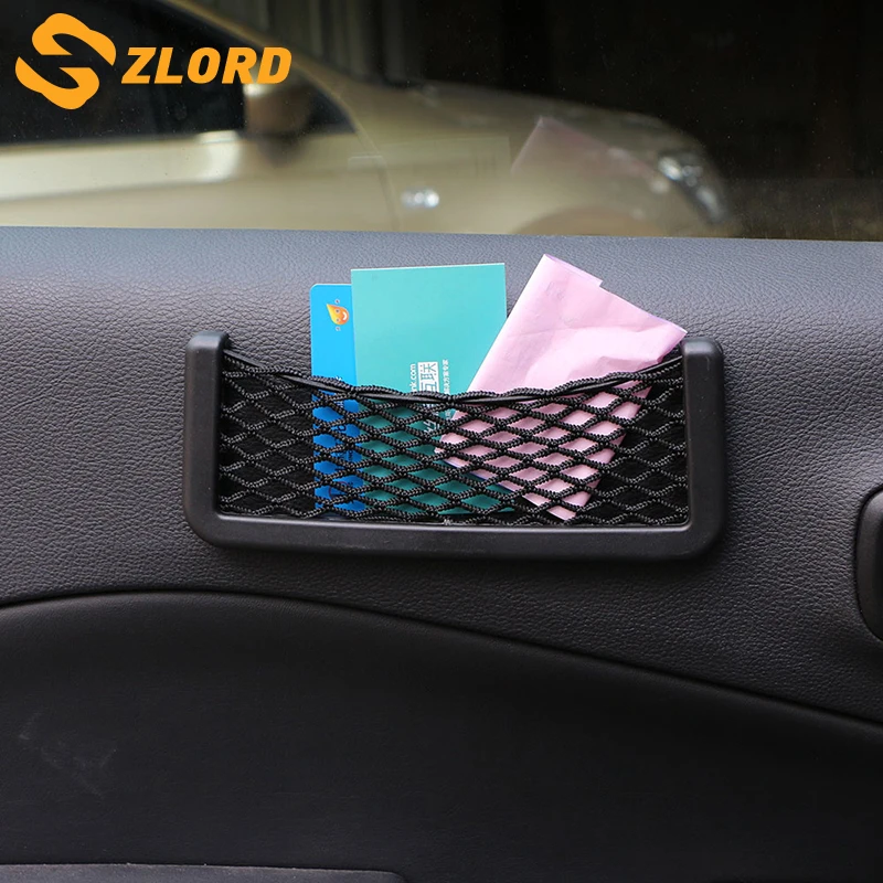 

Zlord Car Glove Net Storage Bag Auto Parts for Renault Koleos Kadjar for Samsung Qm3 Qm5 Qm6 for Subaru Auto Accessories