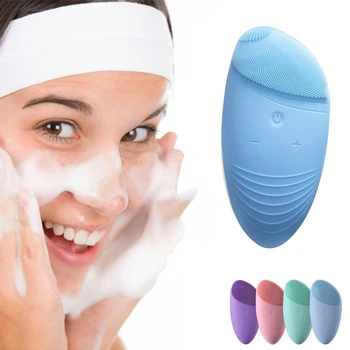 

Super Soft Silicone Face Cleanser Massager Brush Manual Face Cleansing Brush Handheld Mat Scrubber for Sensitive Dry Skin Care