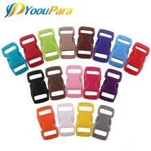 300 Ps 3/" смешанный цвет пластиковая пряжка контурная боковая съемка изогнутая застежка клипса для Паракорда выживания браслеты ремни лямки