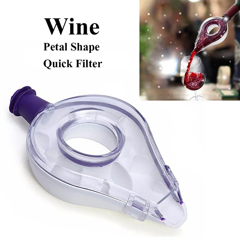 

Creative Wine Quick Decanter Wine Petal Quick Pourer Tool Filter Wine Dispenser