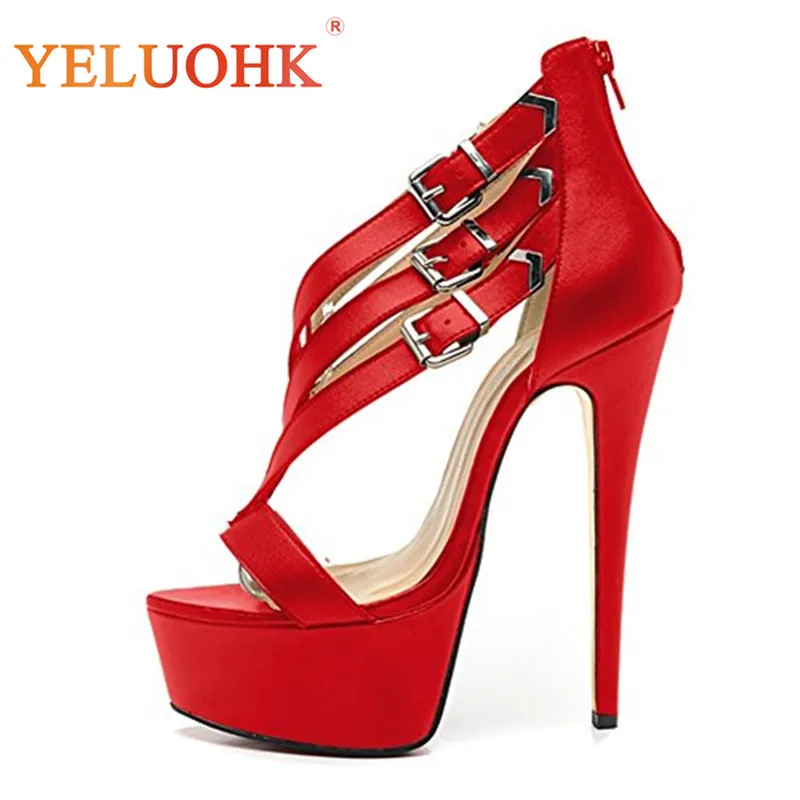 

34-43 Extreme High Heels Big Size Platform Shoes Women Heels Sexy 15 CM Women Shoes High Heels