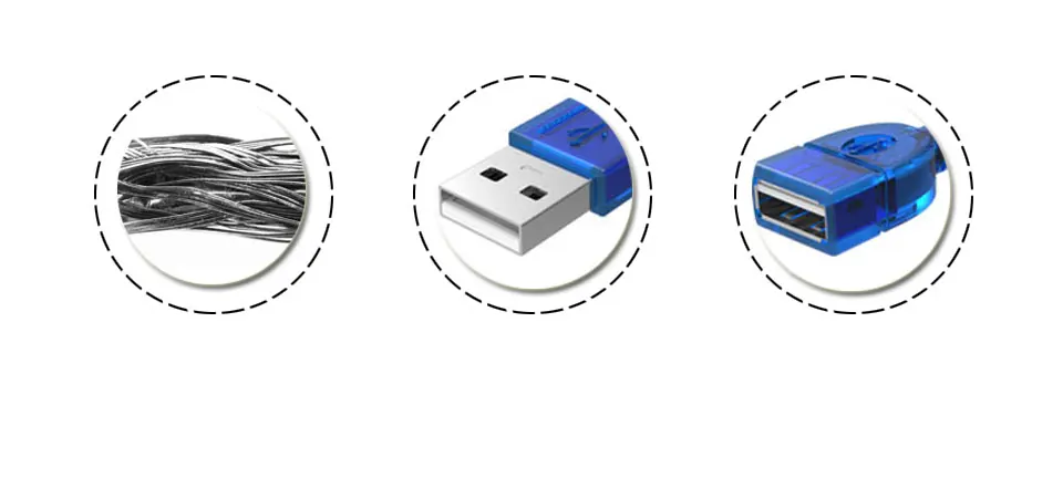USB Data Cables For PC Keyboard Printer Camera Tablet Mobile Phone  Mouse Game Controller USB 2.0 Extender Male To Female (2)