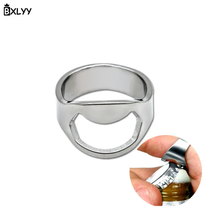 

BXLYY Hot Stainless Steel Creative Bar Tool Ring Shaped Beer Bottle Opener Bartending Tool Kitchen Accessories Unicorn Party.7z