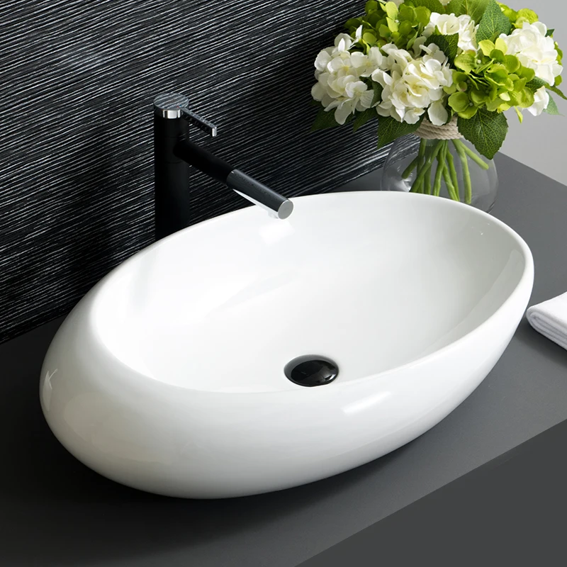 China Ceramic Art Basin Sink Counter Top Wash Basin Bathroom Vessel Sinks wash hand art basin (1)