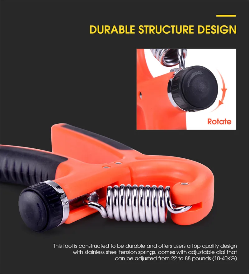 Регулируемый 10-40 кг запястье предплечье усилитель тренировочный ручной захват Gym power Finger Exercises Grip кистевые Эспандеры
