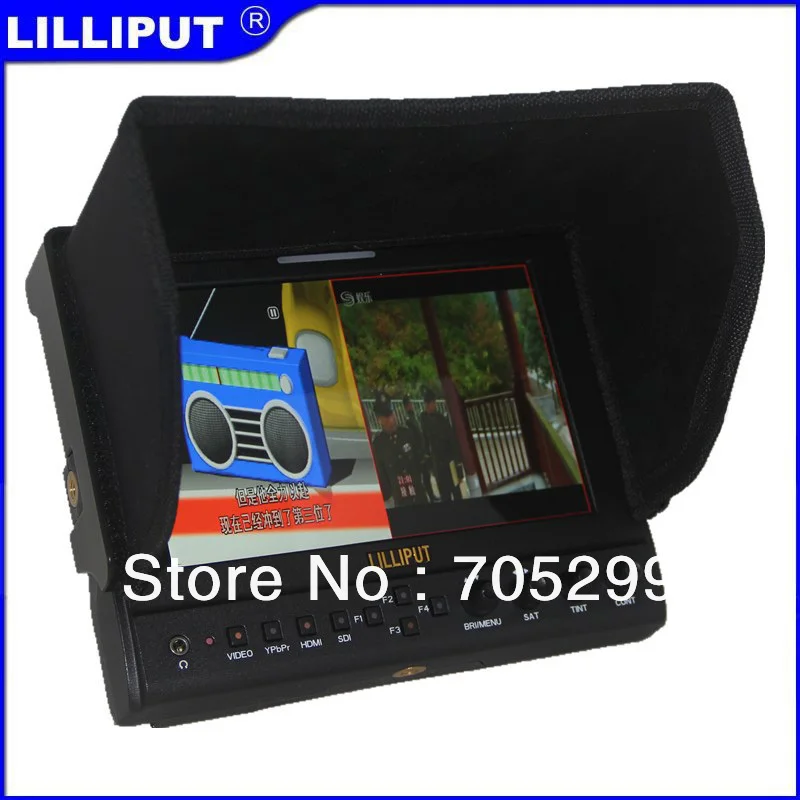 Lilliput 663/O 1280*800 DSLR на камеру HD полевой монитор HDMI in& out ips панель и алюминиевый чехол и Батарейная пластина DHL