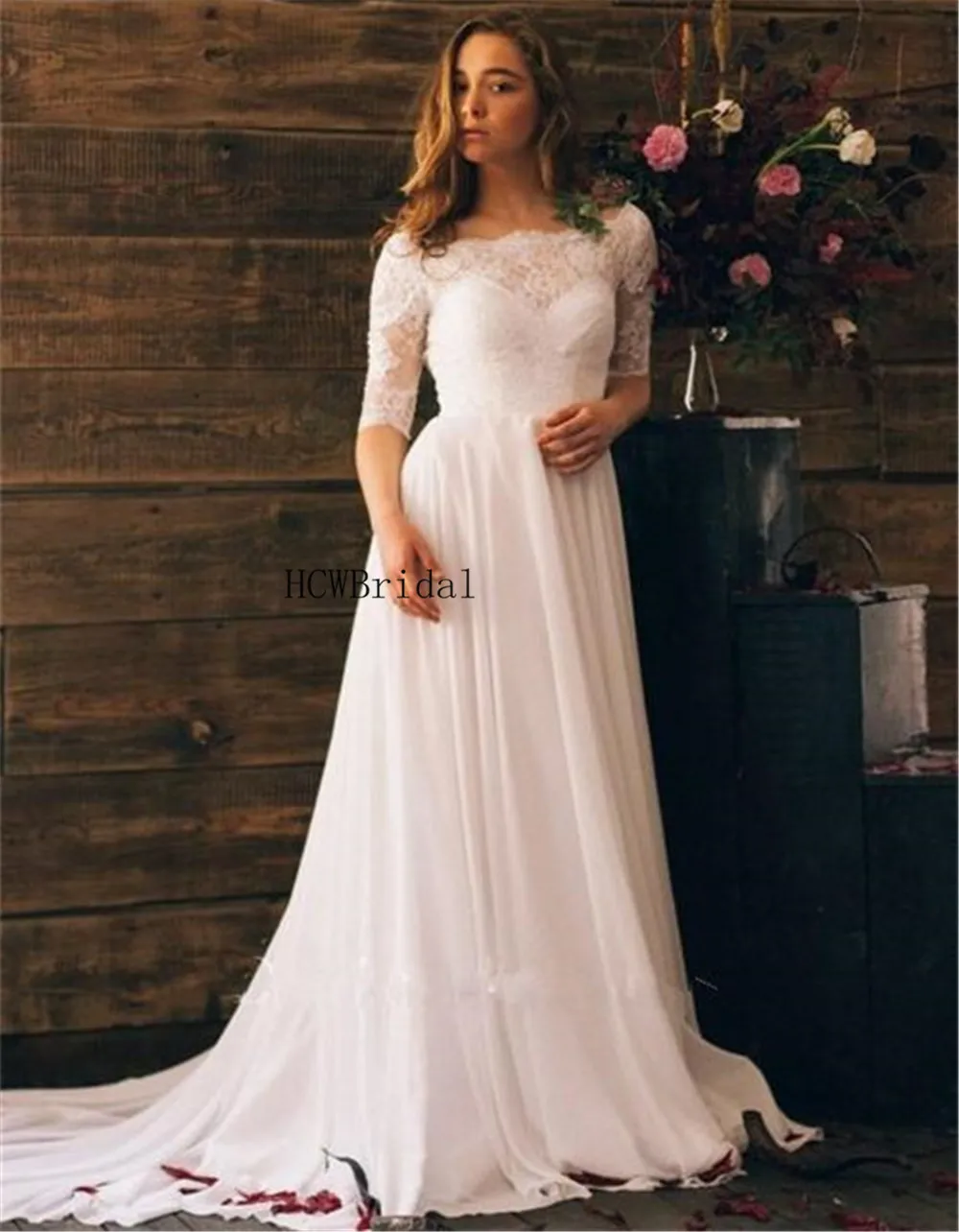 Lace Chiffon Wedding Gowns