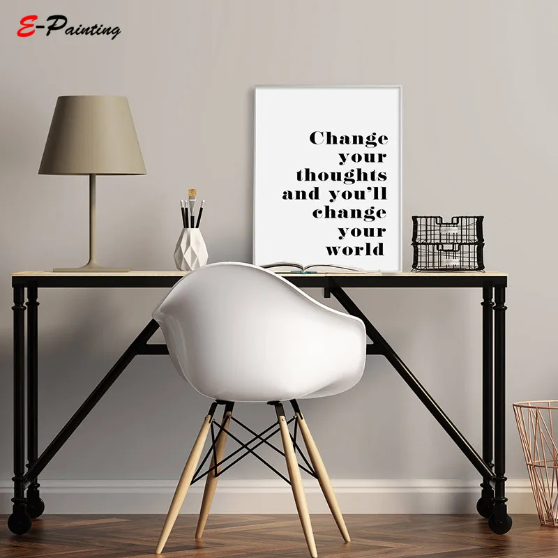 

Change Your Thoughts and You'll Change Your World Affiche Scandinave Quotes Printable Inspirational Typography Motivational