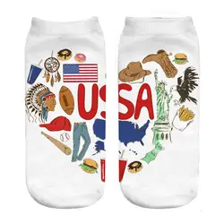 Носки для беременных с принтом «Любовь США», оптовая продажа и Прямая поставка