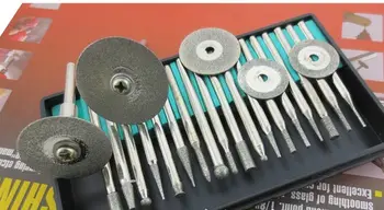 

50pcs Two Box Set Diamond Grinding Head Glass Polishing Metal Smothing Diamond Points Emery Grinding Needle Kit Milling Cutter