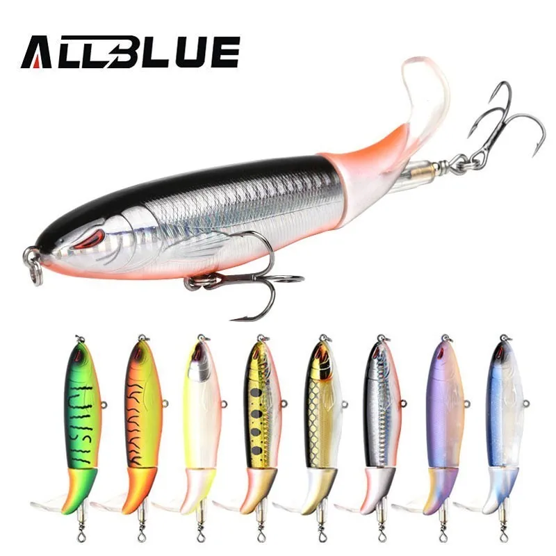 Allblue 130 мм 38 г Ваппер Plopper воблер приманка вращающийся хвост рыболовные воблеры
