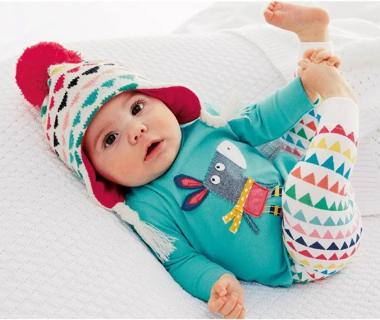 Осенне-зимние боди для новорожденных; комплект одежды из 2 предметов; футболка с длинными рукавами+ штаны-леггинсы(без шапки