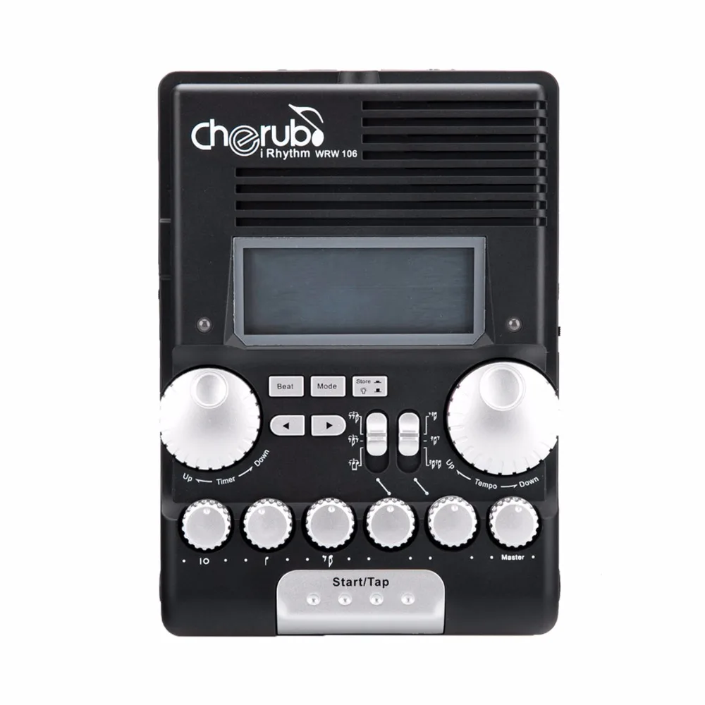 

Cherub WRW-106 Electronic Drum Metronome Professional Multi-function Digital Drummer Metronome Percussion trainer Free Shipping