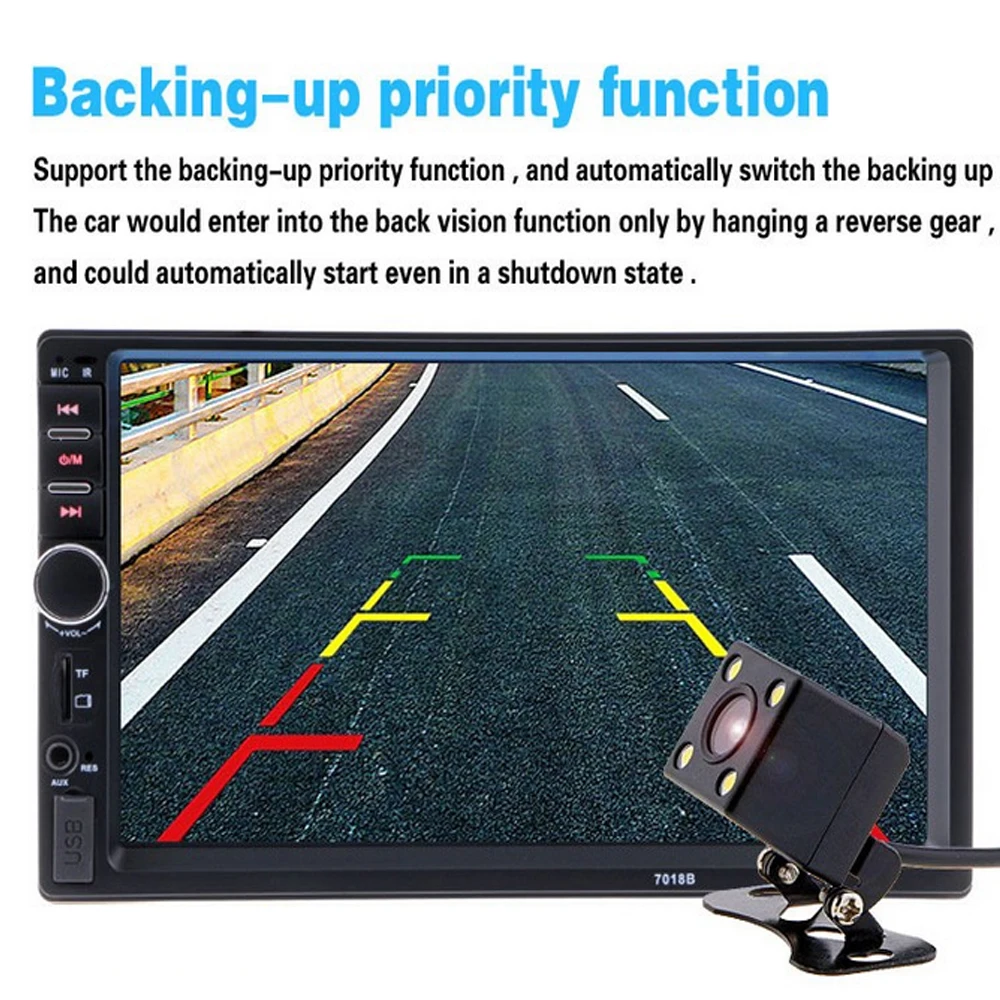 

Autoradio 2din Bluetooth Car Radio Player Stereo FM MP3 MP5 Audio Video USB AUX Auto Electronics Steering-wheel 2din Autoradio