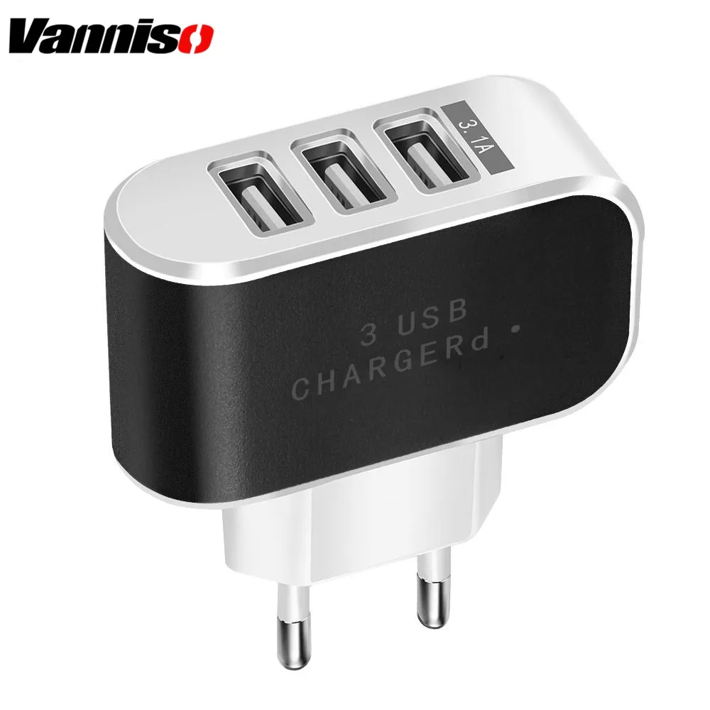 3 порта USB зарядное устройство 3.1A для iPhone 8 XS 7 6plus iPad Smart настенное samsung huawei Xiaomi LG Eu