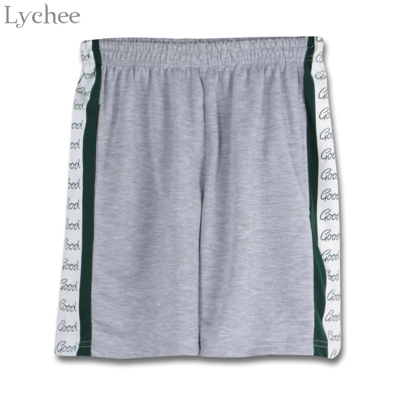 Lychee Harajuku летние женские шорты в стиле панк с буквенным принтом пэчворк