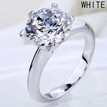 2017 new Cubic Zirconia Wedding Rings For Women Luxury Engagement fashion jewelry Wholesale