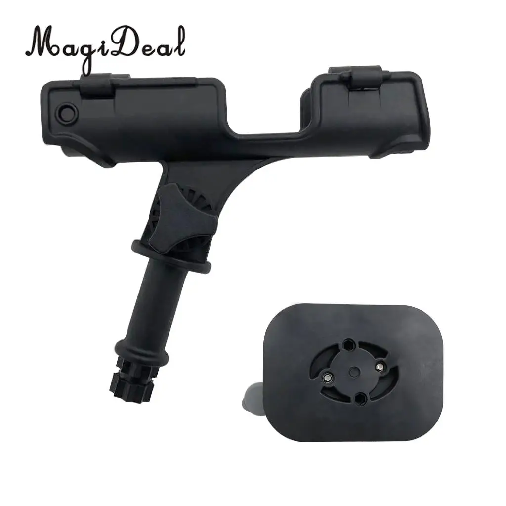 MagiDeal Adjustable 360 Degrees Kayak Fishing Rod Holder Boat Pole Stand Bracket