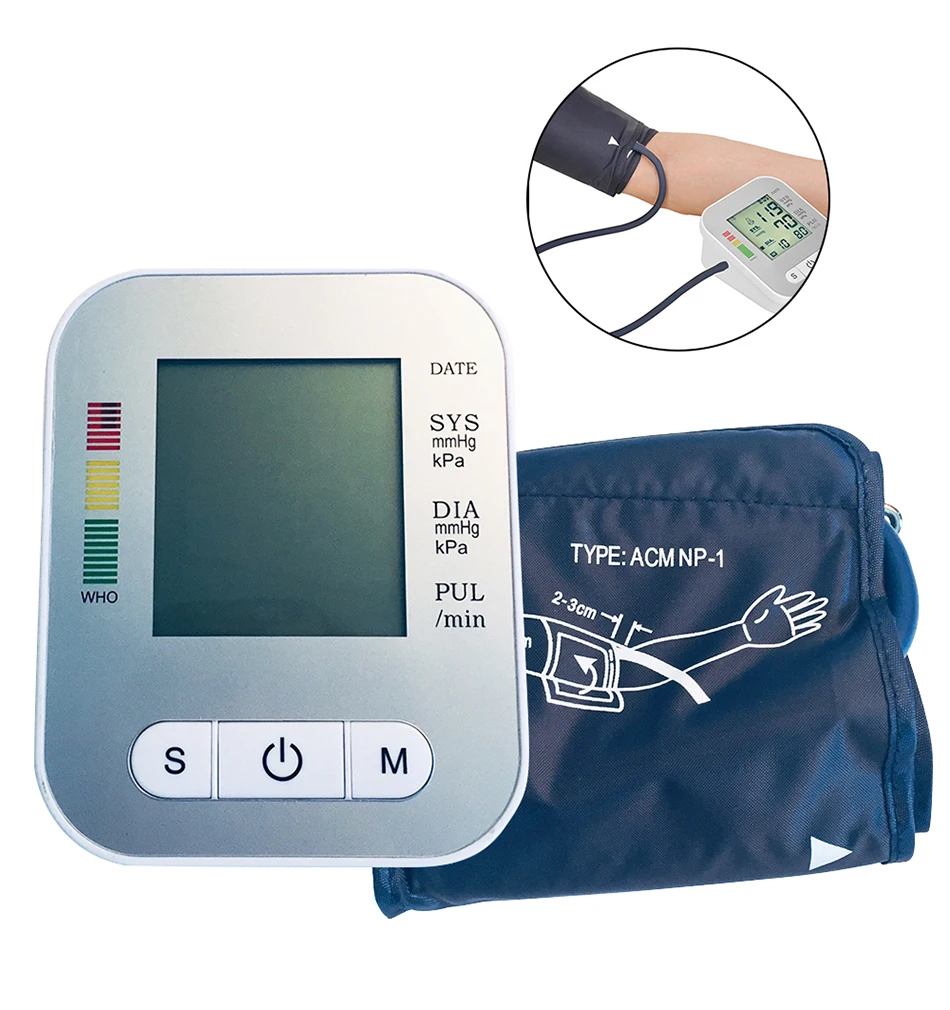 Автоматический измеритель артериального давления, цифровой тонометр, пульсометр, пульсометр с ЖК-экраном, Сфигмоманометры, пульсометр