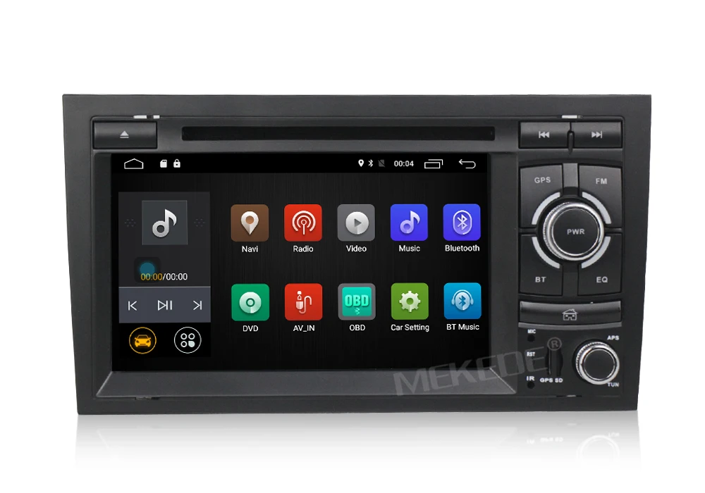 Perfect Free shipping! 4G WIFI Android 7.1 CAR GPS Navi for audi A4 2002-2008 S4 RS4 8E 8F B9 B7 With BT RDS DVD multimedia player radio 10