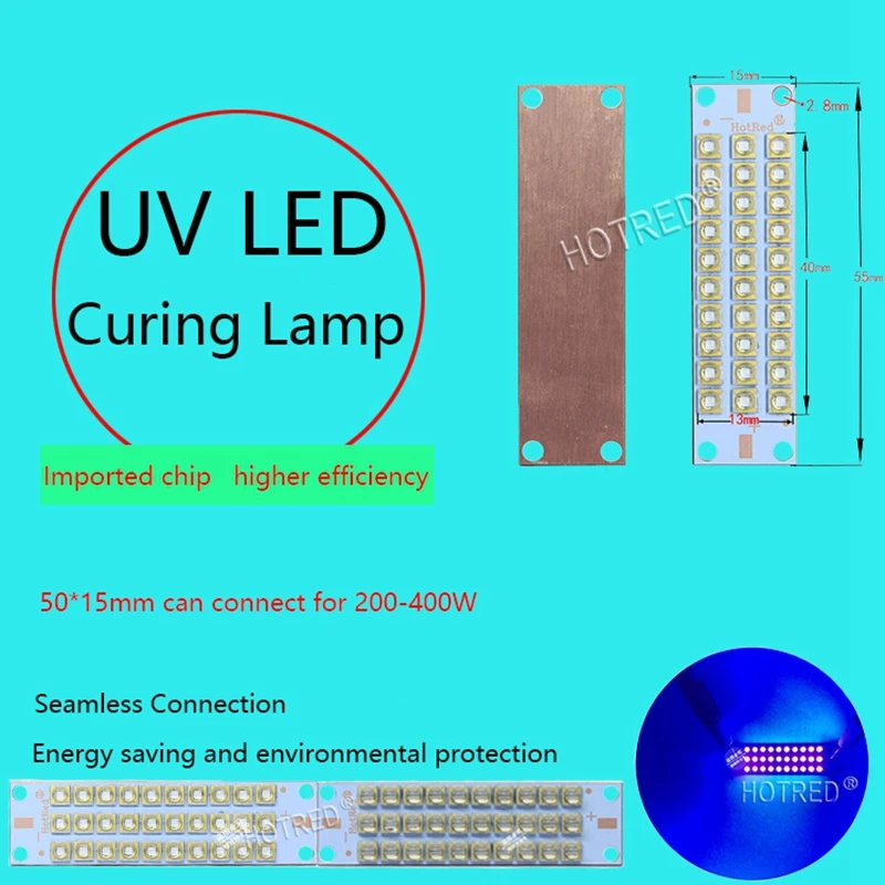 50W 100W 150W УФ-белый/теплый белый светодиодный красного, зеленого и синего цвета COB лампы светодиодный чип-диод фиолетовый ультрафиолетовый светильник УФ отверждения клея 3dprinter