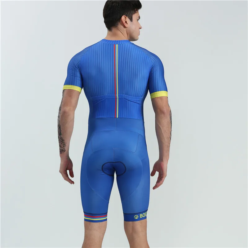 BOESTALK men sexy cycling kit summer high quality triathlon skinsuits ropa ciclismo hombre verano swimwear custom bike clothing