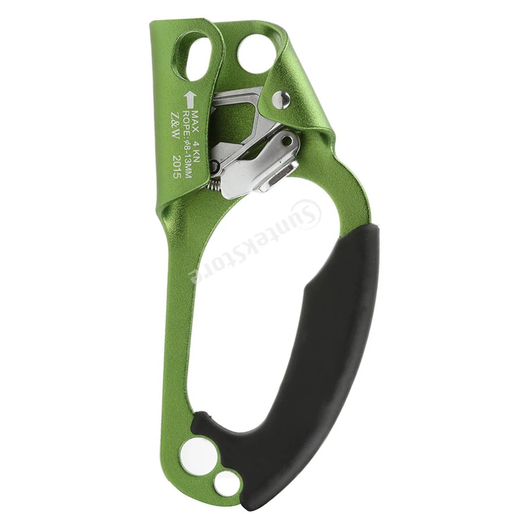 Оборудование для безопасности скалолазания Right Hand Rope Ascender 8 13MM Green Swivel 4KN открытый