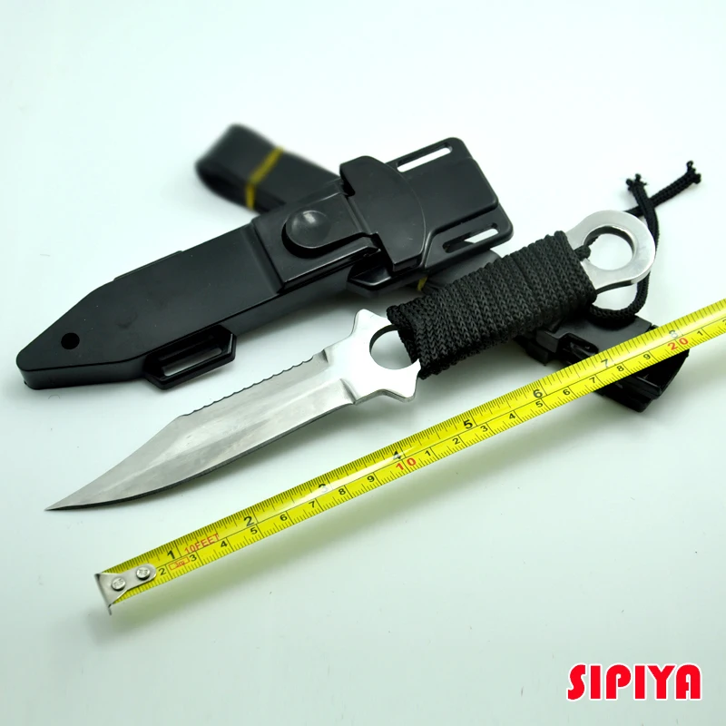Paratroopers Knife Stainless Steel Diving fixed blade knife Outdoor
