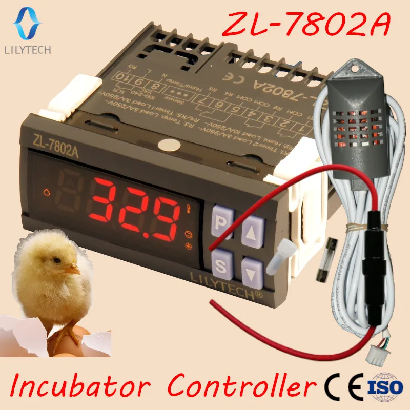 PID temperature and humidity controller,incubator controller, incubator,lilytech controller,ZL-7802A