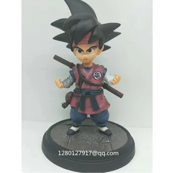 

Anime Dragon Ball Son Goku Tianxia DBZ Juvenile Goku Childhood Goku SD 8 CM PVC Action Figure Collectible Model Toy Q254