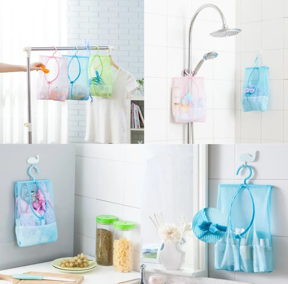 Bath Toy Organizer Bathroom Shower Storage Organizer Set ...
