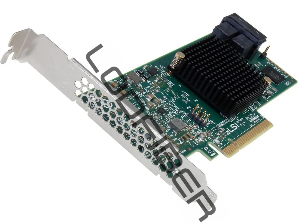 Адаптер хоста шины для LSI SAS3008 9300 8I PCI E 3 0 SATA / SAS 8 Port SAS3 12 ГБ/сек.|Оптоволоконное