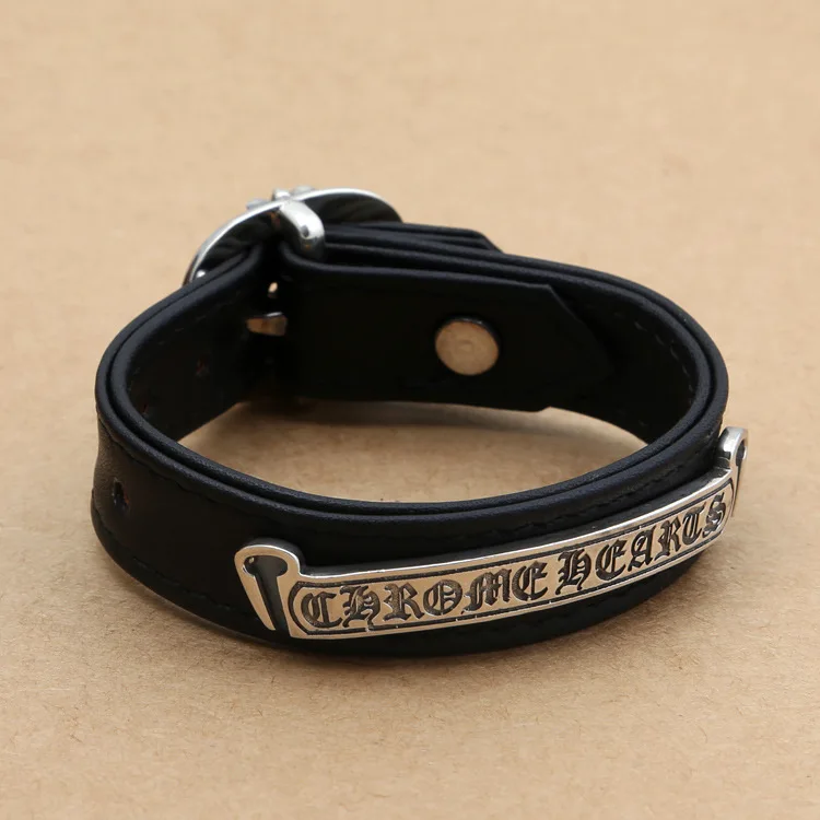 

Wholesales NEC2525 Sterling Silver Jewelry Japan South Korea Fashion Retro Couple Letters Horseshoe Logo HAlso