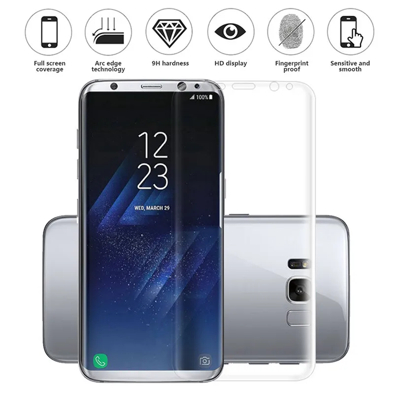 Мягкая 3d пленка для samsung s9 Защитная экрана S8 Plus S7 S7edge S6 edge Note 8 полная защита не