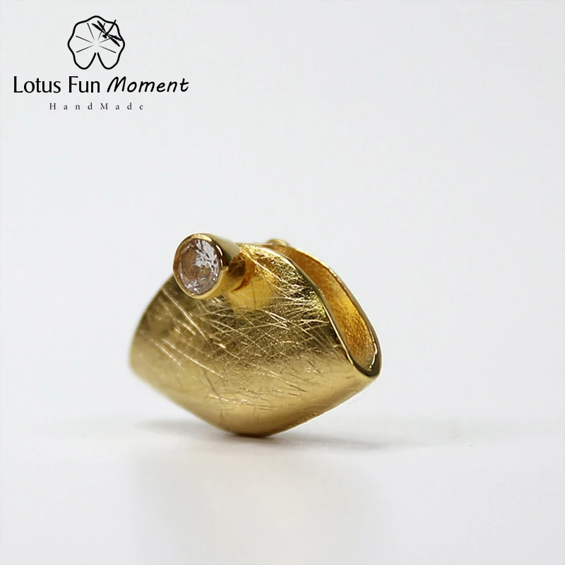 Lotus Fun Moment реального 925 пробы серебро Природный циркония Модные украшения