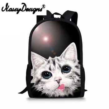 

Kawaii Cat Cute School Bag for Teenager Girls Students Primary School Backpack Schoolbag Kids 16 Inch belt bag