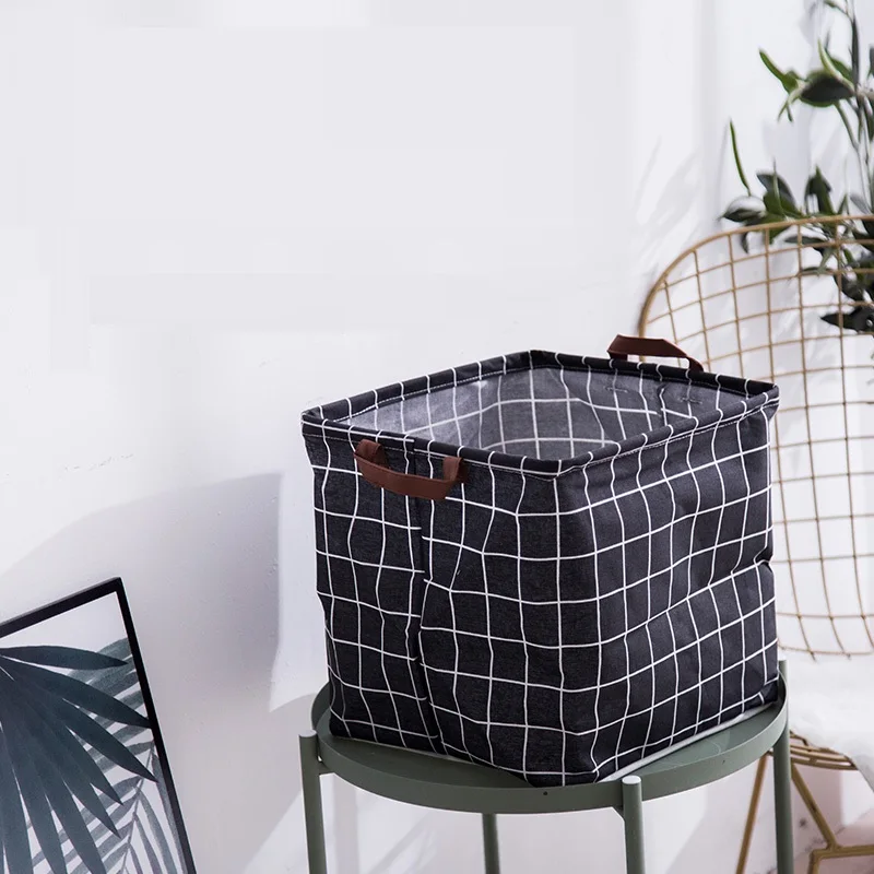 Foldin سلة الغسيل صندوق تخزين ملابس حقيبة القذرة صندوق تخزين ملابس سلة الاطفال اللعب المنظم المنزل طوي أشتات تخزين برميل