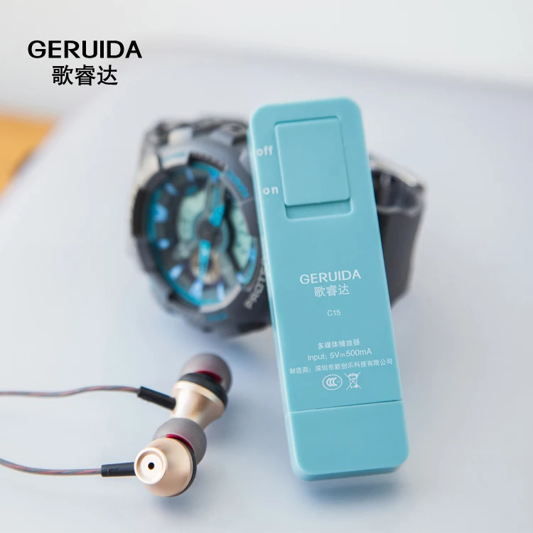Спортивный MP3 плеер GERUIDA 2G/4G/8G/16G для бега Walkman мини mp3 а также U диск специально