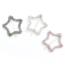 Модный с кристаллами, со стразами шпилька звезда Треугольники круглый Форма Для женщин Заколки для волос 1 шт. заколки для волос Средства для укладки волос