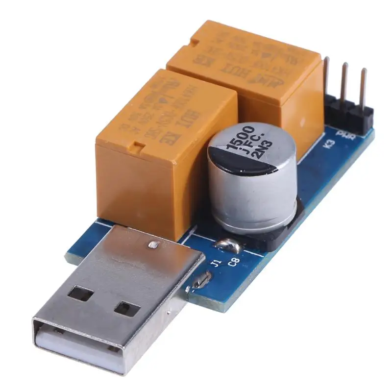 USB WatchDog Card Double Relay 24H Blue Screen Unattended